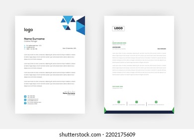 
Creative letterhead , Elegant and minimalist style letterhead template design,A4 sizes