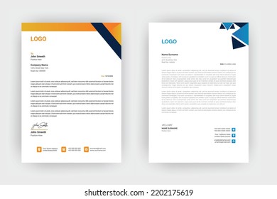 
Creative letterhead , Elegant and minimalist style letterhead template design,A4 sizes