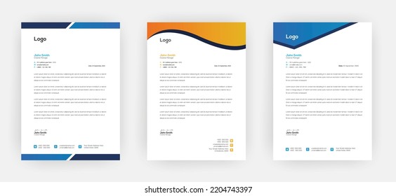 Leyenda creativa   Diseño elegante y minimalista de plantillas de membrete tamaño A4    