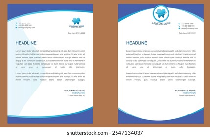 Creative letterhead , Elegant and minimalist style letterhead template design,A4 sizes
