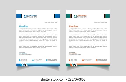 Creative Letterhead Pad Design Template