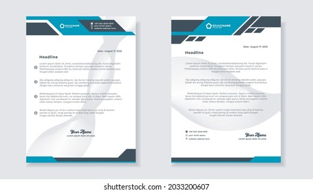 creative letterhead template design for business Free Vector design