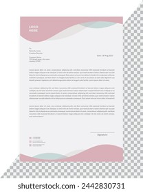 Diseño de plantilla de membrete creativo. plantilla de diseño de membrete mínimo empresarial