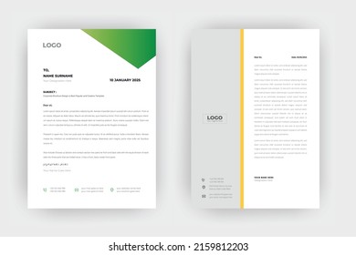 Creative letterhead template design,a4 size 