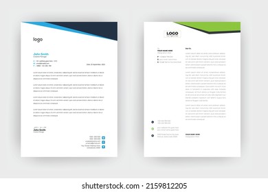 Creative letterhead template design,a4 size 