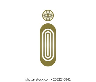 I in the creative lettering style