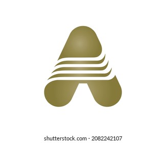 A in the creative lettering style