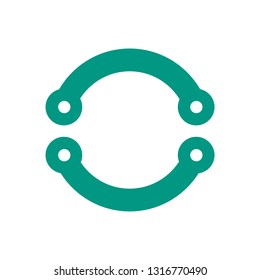 Creative Lettering vector icon. O.