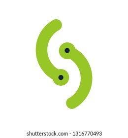 Creative Lettering vector icon. S.