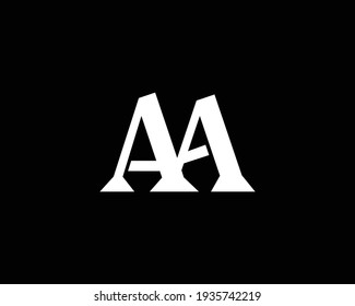letras creativas Modelo de vector de diseño de logotipo AA