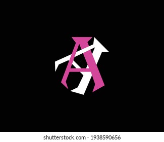 letras creativas Modelo de vector de diseño de logotipo AA