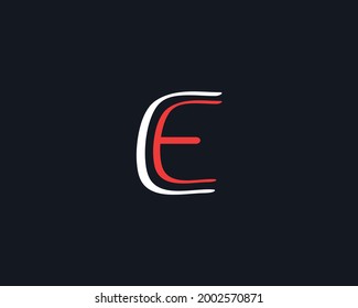 creative letters CE logo design vector template