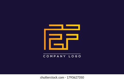 Creative letters EF Logo Design Vector Template. Initial Letters EF Logo Design	