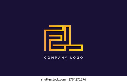 Letras creativas Plantilla de vectores de diseño de logotipos EL o LE. Diseño del logotipo de las letras iniciales EL	