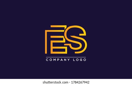 Creative letters ES or SE Logo Design Vector Template. Initial Letters ES Logo Design	