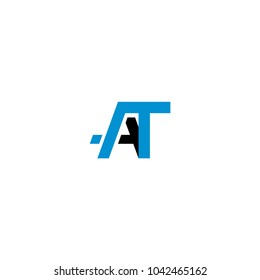 Creative Letters Icons Template. Modern Blue Logo Template. Technology Logo Design.