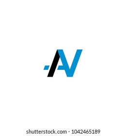 Creative Letters Icons Template. Modern Blue Logo Template. Technology Logo Design.