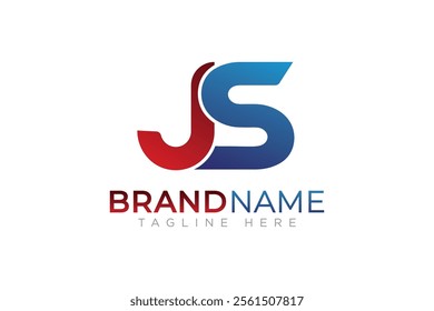 Creative letters JS logo js icon 