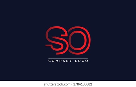 Creative letters SO Logo Design Vector Template. Initial Letters SO Logo Design	