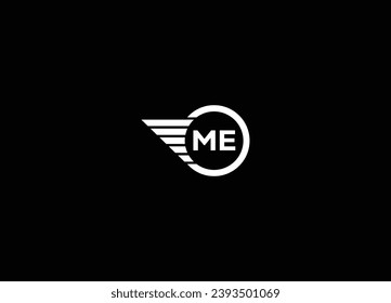 Creative Letters ME Logo Design Vector Template