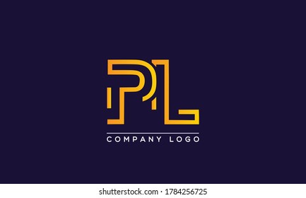 Creative letters PL Logo Design Vector Template. Initial Letters PL Logo Design	