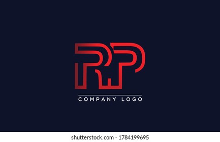Creative letters RP Logo Design Vector Template. Initial Letters RP Logo Design	