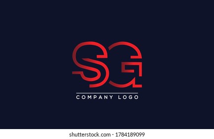 Creative letters SG Logo Design Vector Template. Initial Letters SG Logo Design	