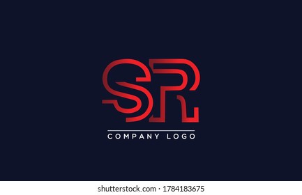 Creative letters SR Logo Design Vector Template. Initial Letters SR Logo Design	