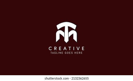 Creative Letters T M monogram logo design, Initial letters T and M business icon.