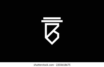 Creative letters TB Logo Design Vector Template. Initial Letters BT Logo Design