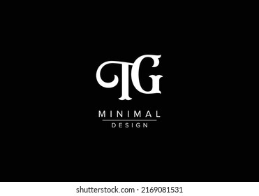 Creative letters TG or GT Logo Design Vector Template. Initial Letters TG Logo Design