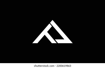 Plantilla de vectores de diseño de logotipo TJ con letras creativas. Diseño del logotipo TJ de las letras iniciales