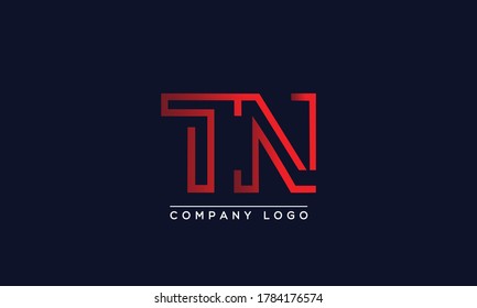 Creative letters TN Logo Design Vector Template. Initial Letters TN Logo Design	