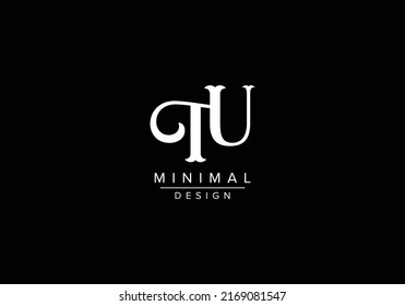 Creative letters TU or UT Logo Design Vector Template. Initial Letters TU Logo Design