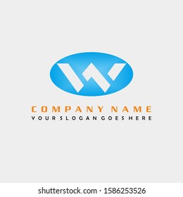 Creative letters W logo, letters W Abstract business logo design