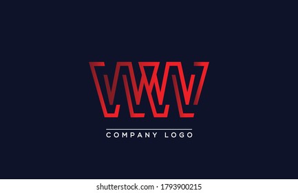 Creative Letters WW Logo Design Vector Template. Initial Letters WW Logo Design
