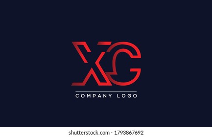 Creative Letters XC Logo Design Vector Template. Initial Letters XC Logo Design