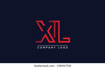 Creative Letters XL, LX Logo Design Vector Template. Initial Letters XL Logo Design