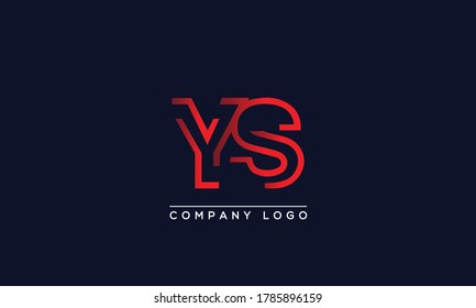 Creative Letters YS or SY Logo Design Vector Template. Initial Letters YS Logo Design