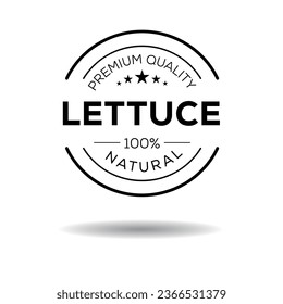 Creative (lettuce), lettuce label, vector illustration.