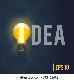 Creative light bulb  abstract infographic,