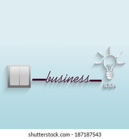 Creative light bulb abstract infographic modern design template workflow layout