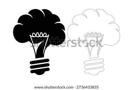 A creative light bulb with a cloud shaped top represents innovative thinking and bright ideas