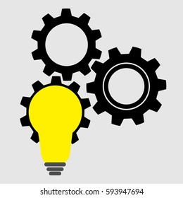 Creative light bulb concept background.Business idea vector illustration.Light bulb idea icon.Design for poster flyer cover brochure.Business idea vector illustration.