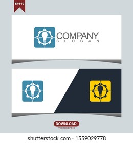 Creative light bulb concept logo vector design template