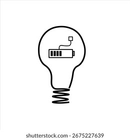 Creative Light Bulb Icon Pack, Tecnologia, Bateria, Dinheiro, Energia e Eco Símbolos para Negócios e Design de Inicialização
