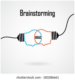 Creative light bulb Idea concept background design for poster flyer cover brochure ,business idea ,abstract background.vector illustration contains gradient mesh.
