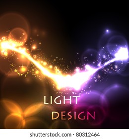 Creative light design idea, easy editable Eps10