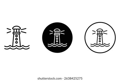 creative light house design, vector, isolated on transparent background