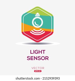 Creative (Light Sensor) Icon, Vector Sign.